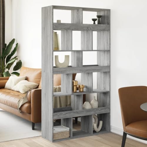Estantería moderna y robusta gris Sonoma de 187,5 cm de alto para libros 3