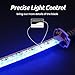 Zisu LED Glowing Anime Cosplay Sword Kokushibo Sword - 40 Inch Rechargeable Light Up Sword with Stand & Belt
