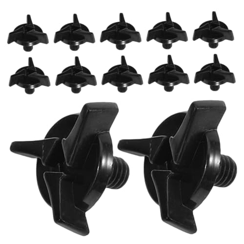 NAMOARLY 12個 オフロード用軽量プラスチック製モーターサイクルヘルメットネジ 耐久性重視のヘルメットバイザースクリュー交換用アクセサ