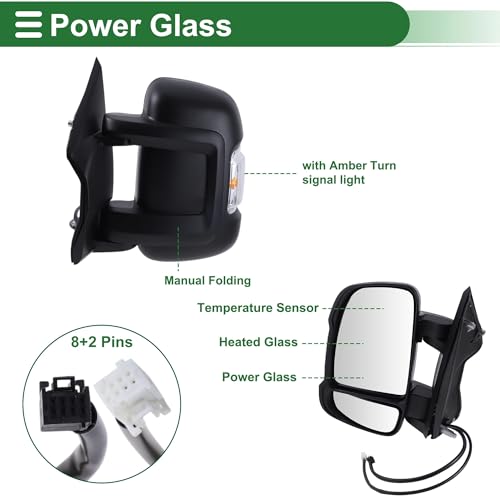 Coque de rétroviseur extérieur gauche pour Ram Promaster 1500 2500 Cargo - 2