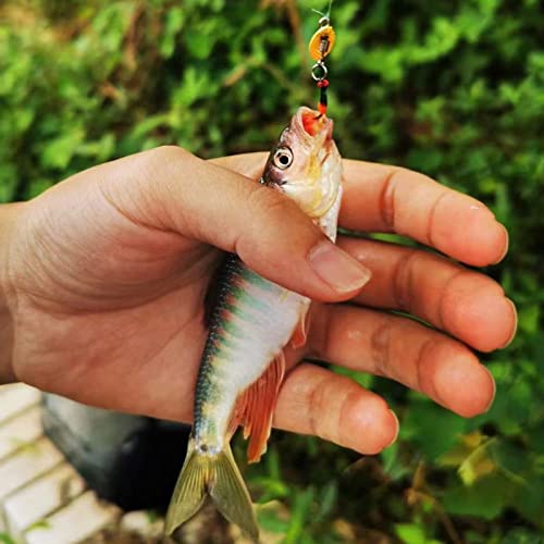 Dovesun Fly Fishing Lures Fly Fishing Flies Wet/Dry Fishing Lures With Fishing Spinner For Bass Sunfish, Pike Hook 14# 5Pcs #TOP4
