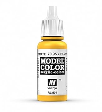 Vallejo VJ70953 Model Color 17 ml Acrylic Paint - Flat Yellow