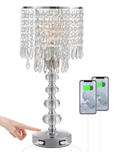Acaxin ACA-TL17-1 Crystal Table Lamps For Bedroom Nightstand thumb #7