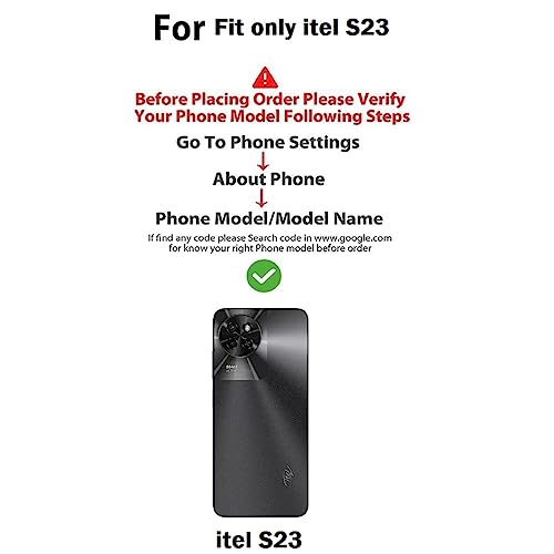 Image of COVERBLACK Rubber Back Cover for itel S665L / itel S23 - Transparent