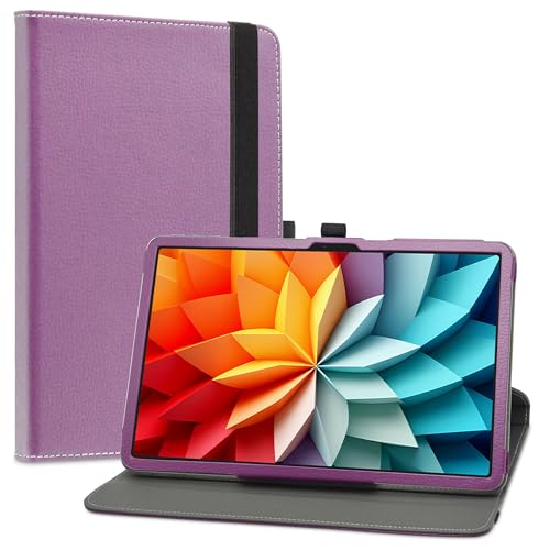 LiuShan Compatible with DOOGEE T36 Case,Blackview Mega2 Case,MEGA 2 WiFi Case,360 Degree Rotation Stand PU Cover for 12' DOOGEE T36/Blackview Mega2/OSCAL Pad 100/Blackview MEGA 2 WIFITablet,Purple