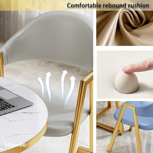 Modern Office Fur Conference Table Set with 4 Chairs, Elegant Reception & Coffee Tables for Dining Room, Meeting Room, Kitchen - Ideal for Professional Events