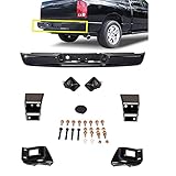 Perfit Liner Rear Step Bumper Assembly Black Steel with Pads Brackets Compatible With 2004 - 2009...