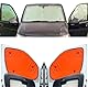 Fensterrollo-Set Kombatibel Mit Peugeot Traveller (2017-Date)(Komplettset MWB + Scheunentore) Rückseite einfärben Tango-Orange, Reversibel und Thermisch