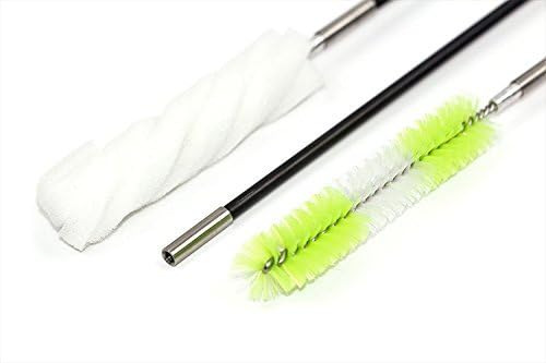 Purdoux CPAP Hose Brush for Slim and Standard Hoses - 2 in 1 Cleans and Dries with Carbon Fiber Stem, Black