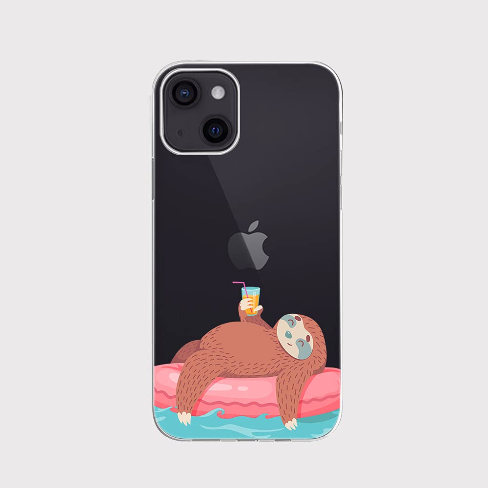 Blingy's IPhone 13 Pro Hülle – Transparent Mit Ozeanwellen-Muster, Weiches TPU, 6,1 Zoll