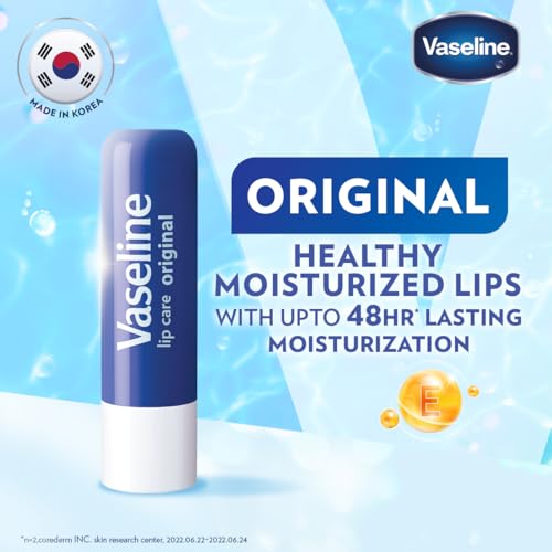 Image of Vaseline Lip Care Original Lip Balm Stick 4.8g (Pack of 3)