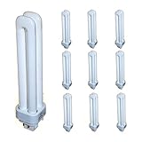 lampara 4 pines led Paquete de 10 lámparas fluorescentes compactas CFL de 26 W.