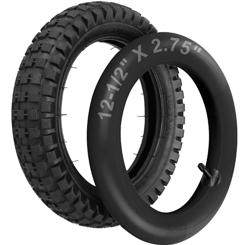 LotFancy 12.5x2.75 (12-1/2x2.75) Tire & Inner Tube Set for Razor MX350 MX400 Dirt Rocket, X-Treme X-560 - Heavy Duty Scooter Tire Tube for Mini Pocket Bikes