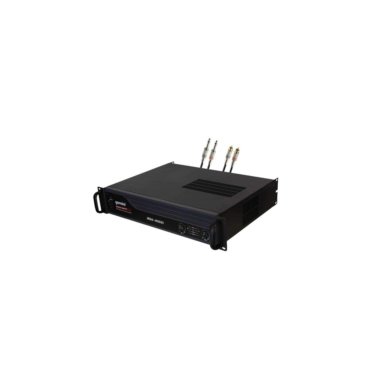 Amplificateur de Sonorisation Pro DJ Gemini XGA4000 - Puissance 4000W, Fonctionnement Stéréo, Parallèle Mono, Bridge - Câble RCA