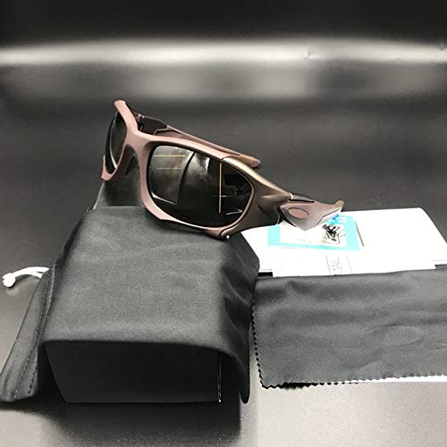 NSGJUYT Polarized UV400 Half Metal Cycling Glasses Men Women Running Riding Sunglasses Sport MTB Road Bike Eyewear Bicycle Goggles (Color : Paper Box Color 6)