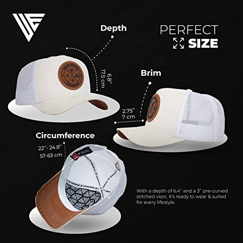 Image of Urban Effort Trucker Hat for Men - Mesh Back Baseball Cap, 5 Panel Snapback Hats for Men and Women