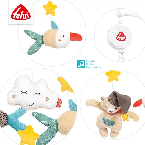 Fehn Música móvil Bruno - Mobile a carica con melodia Sabes cuántas estrellas hay y figuras para tranquilizar y entretener - con fijación a la cama para bebés de 0 a 5 meses - imagen 5