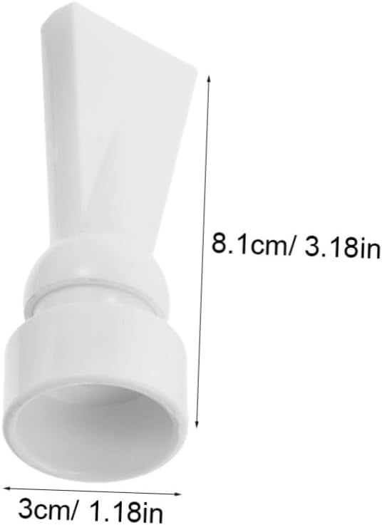 VICASKY 6pcs Aquarium Duckbill Return Nozzle 0.8 Inch White PC Material Universal Installation Prevents Strong Currents Fish Tank Water Pump Outlet Attachment for Aquatic Setups