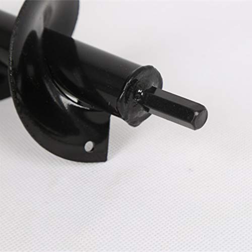 Broca helicoidal de aço carbono para jardim e plantas, bulbo de flor helicoidal, furadeira espiral,