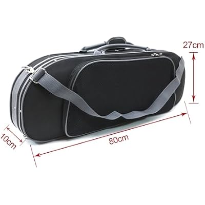 Violin case 4/4 full size Lightweight Oxford case bag Durable and Scratch Resistant with backpack straps Travel violin case for Students, Adults, Black color