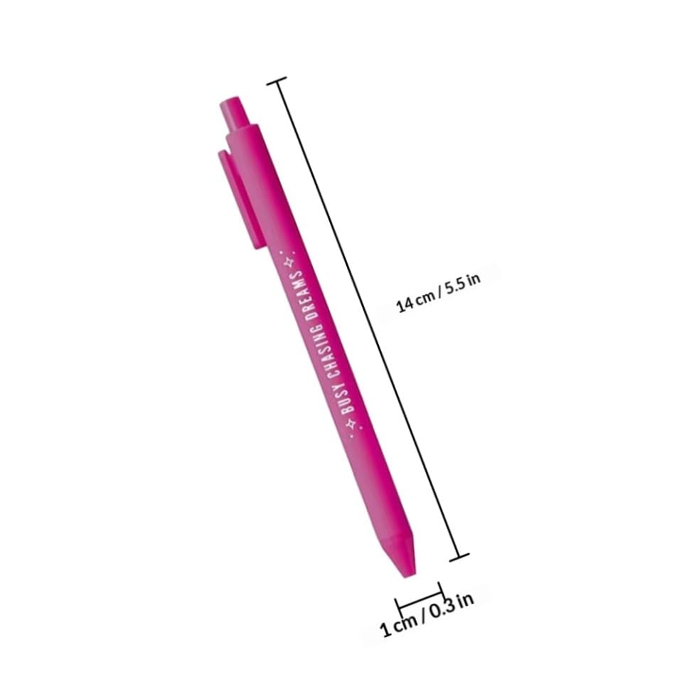 Set de 5 bolígrafos gel con frases motivacionales para mujeres miniatura 2