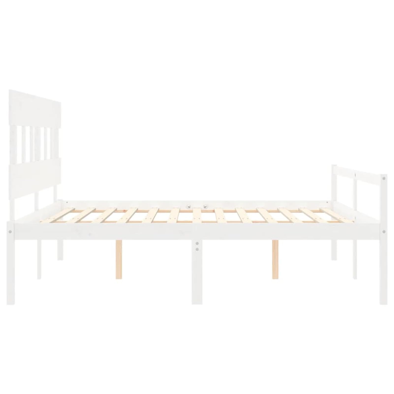 Massives Kiefernholzbett 200x200cm mit Stauraum & robusten Latten, 45cm Höhe - Seniorengerecht Model3195437