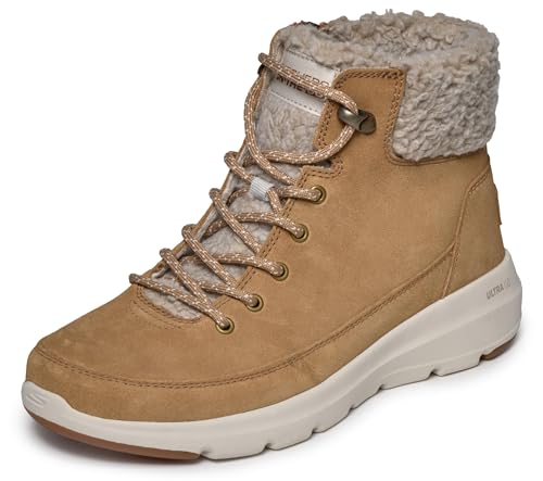 Skechers Women's Glacial ULTRA-16677 Fashion Boot, Chestnut, 10