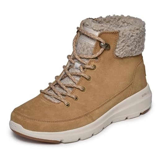 Skechers Women's Glacial ULTRA-16677 Fashion Boot, Chestnut, 7.5