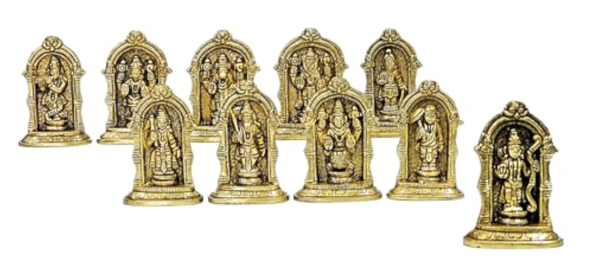 Brass Vishnu Das Avatar Wall Hanging Idols Statue, Gift
