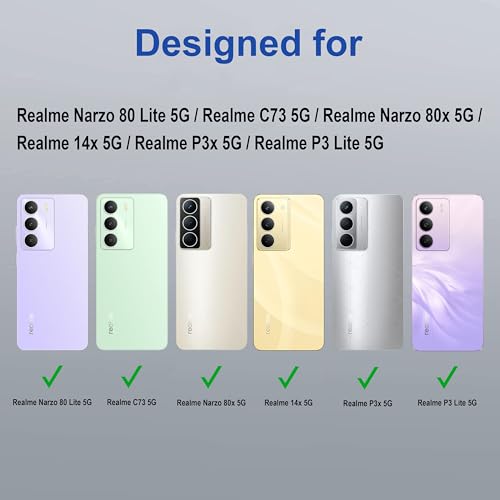 Image of Zapcase Back Case Cover for Realme Narzo 80 Lite 5G | Compatible for Realme Narzo 80 Lite 5G Back Cover | Case Cover with Camera Protection | (TPU + PC | Translucent Purple)