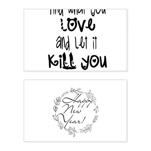 Tarjeta de felicitación de año nuevo Love And Kill para conectar con tus seres queridos