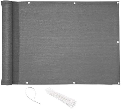 CelinaSun Pantalla de privacidad 0,75 x 3 m Antracita HDPE Lona d...