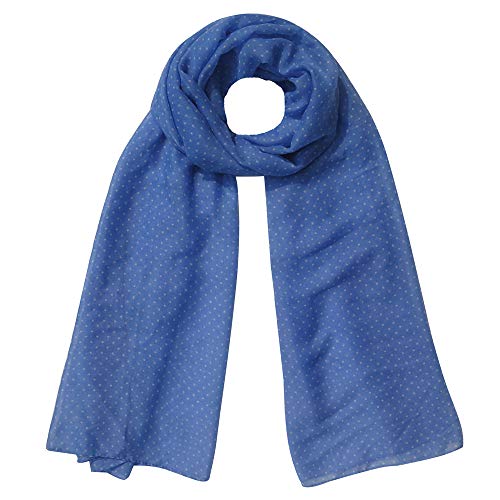 Lina & Lily Polka Dot Print Scarf for Women Lightweight