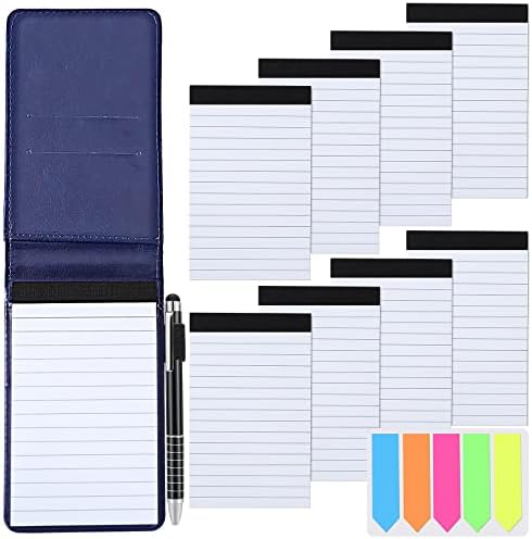 QishGO Notizblock Halter Leder - Selbstklebend Für Schreibtisch Organisation