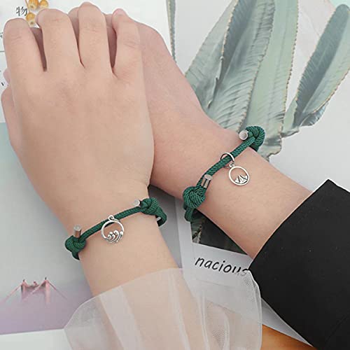 Jxuzh Coppia di bracciali magnetici per Coppie Set...