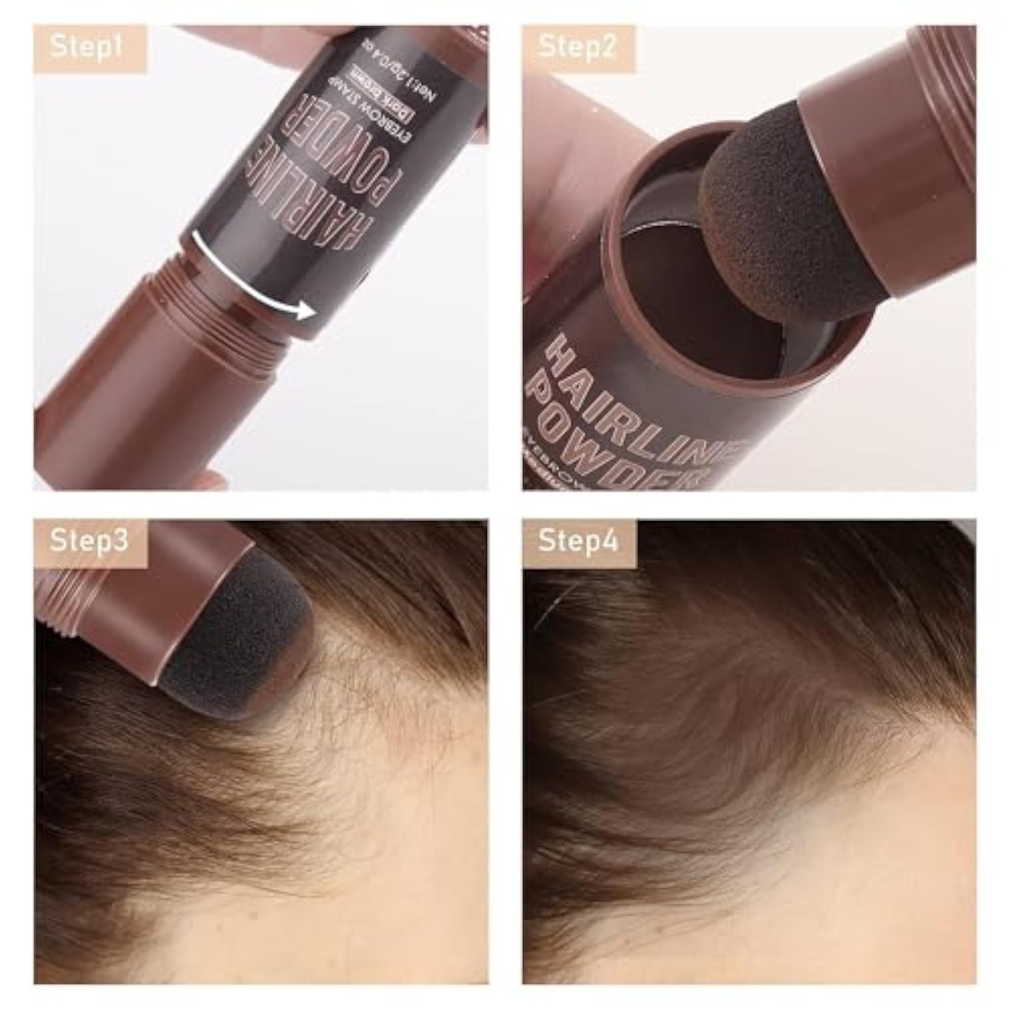 Hairline Shadow Powder Stick for Natural Hair Shading