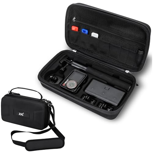 EVA Umhängetasche für DJI Osmo Action 5 Pro Tasche Koffer für DJI Osmo Action 5 Pro/4/3 mit 3 Micro SD Karte Etui & Schultergurt Wasserdichte Kameratasche Action5 Adventure Combo Crossbody Bag Taschen
