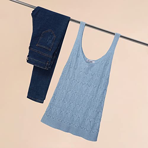 Image of Womens Sleeveless Tank Tops Summer Knit Sweater Vest Casual Cami Shirts Tops