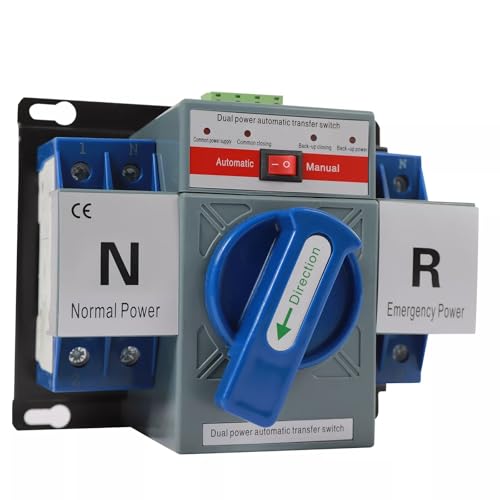 Interrupteur de transfert automatique GCQ2-63/2 inverseur source bipolaire 63 A 110 V