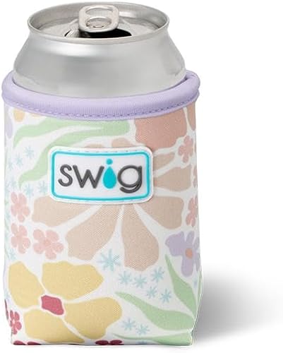 Miniatura 211 de Swig Life Skinny Can Coolie, soporte delgado de 12 onzas, enfriador de neopreno aislado con bolsillo, fundas para botellas de cerveza altas, All