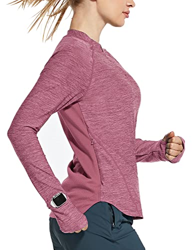 BALEAF Women's Quick Dry Shirts Long Sleeve for Running Hiking Workout UPF50+ SPF Lightweight Pullover