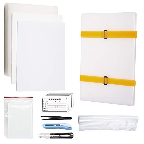 WANDIC Flower Press Kit, Set of Clear Acrylic Handicrafts Plant Press