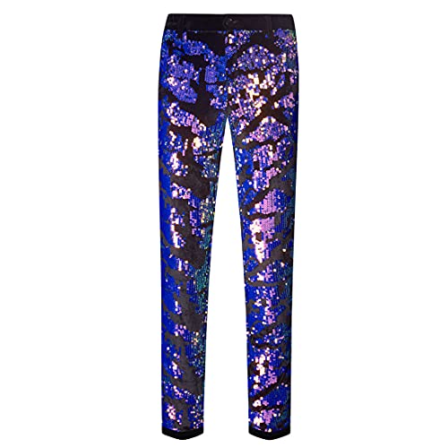 Pantalon en velours pour homme flora haute couture à paillettes