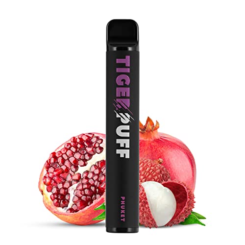 Tiger Puff Phuket (Litschi) – Einweg-E-Zigarette ohne Tabak und ohne Nikotin