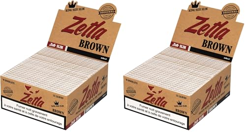 Zetla Papiers Roulants Brown Slim carnet de grande taille en lot économique