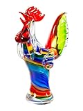 Dale Tiffany AS12102 Rooster Contempo Figurine, Multicolor
