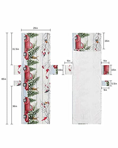 Christmas Chaise Lounger Cover with Pockets, Pool Lounge Chair Covers 85