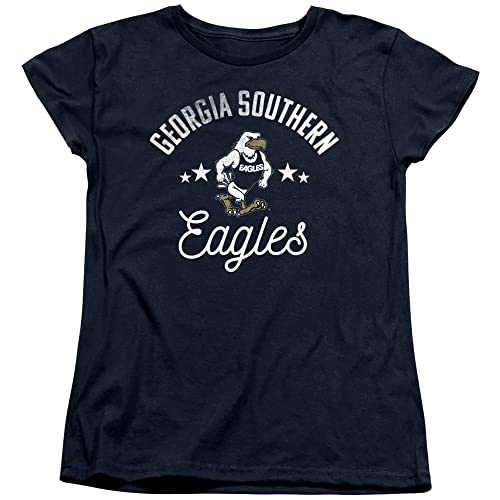 Georgia Southern University Official Eagles Women's T Shirt, Navy, 2X-Large