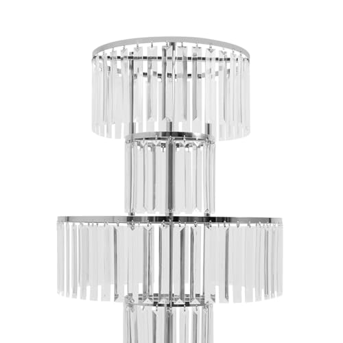 Support de fleurs en cristal de 110cm pour grand bouquet de table - 8