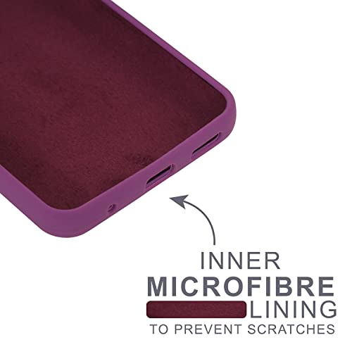 Image of SPRIG Compatible with Motorola G60 Liquid Silicone Premium Back Cover Drop Tested Shock Proof Mobile Case for Men, Women, Boys and Girls with Camera Protection (Purple)